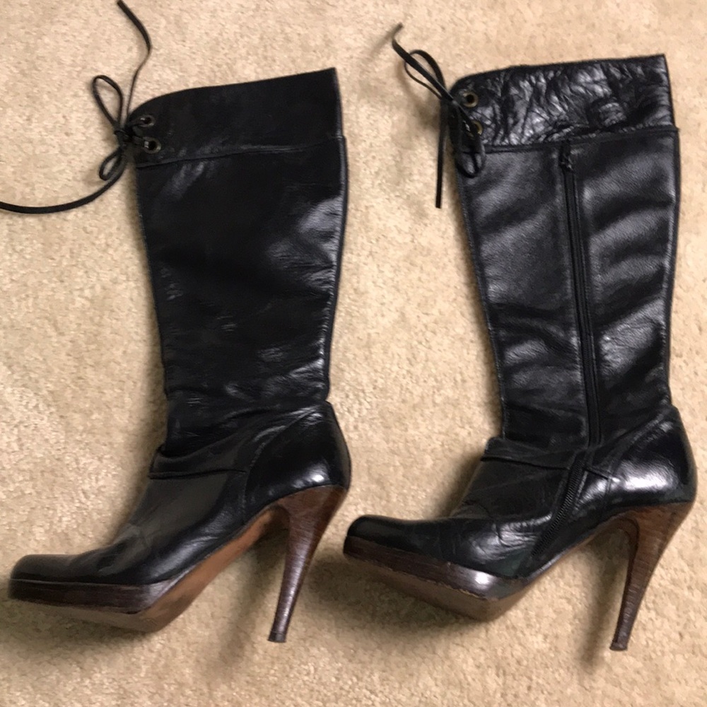 Steven black boots